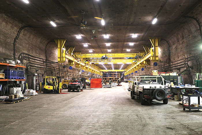 The Assembly Shop inside Nutrien Rocanville mine.